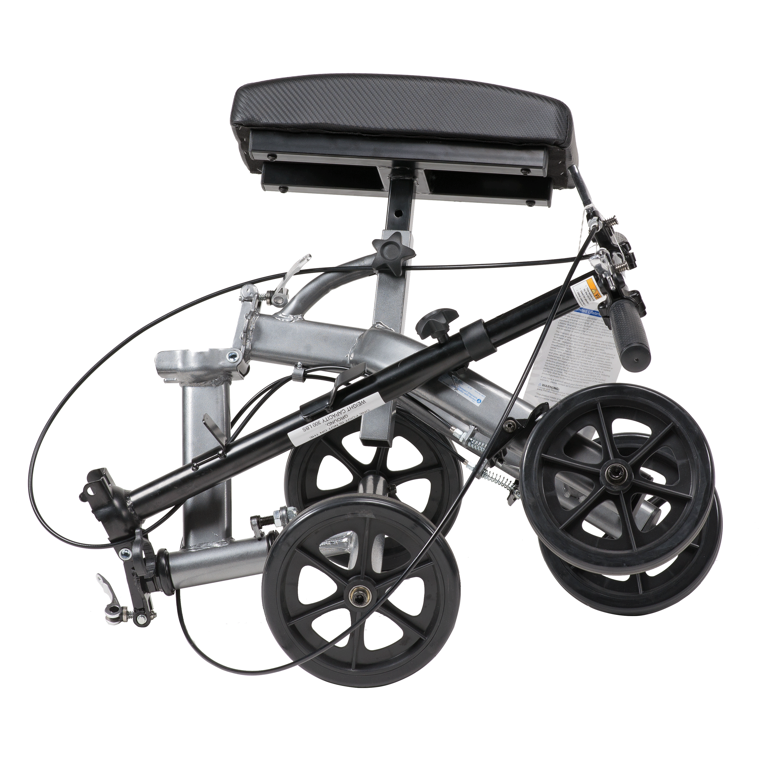 Steerable Knee Walker with Basket