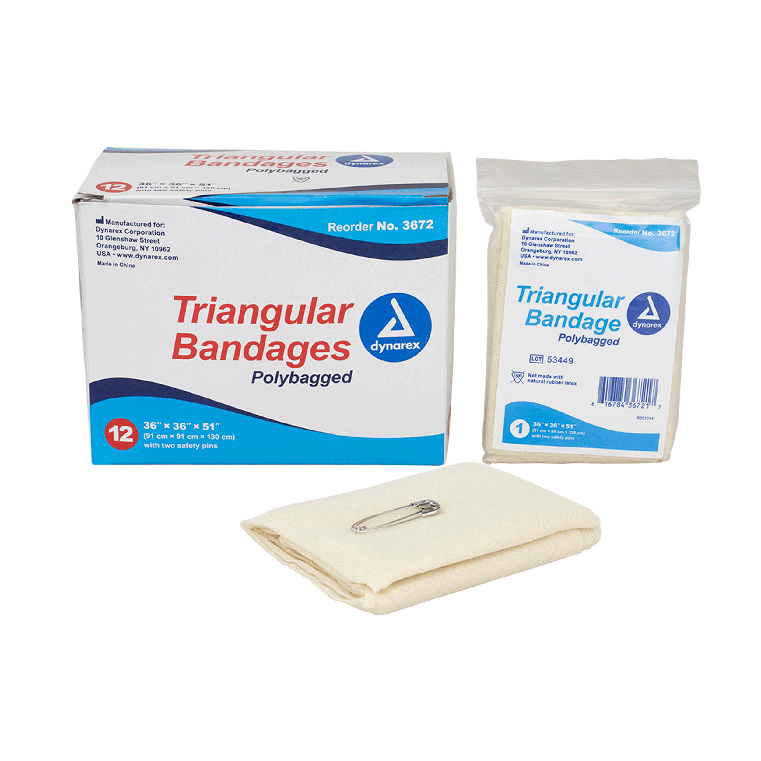 Triangular Bandages - Cravats - Free Shipping Medical