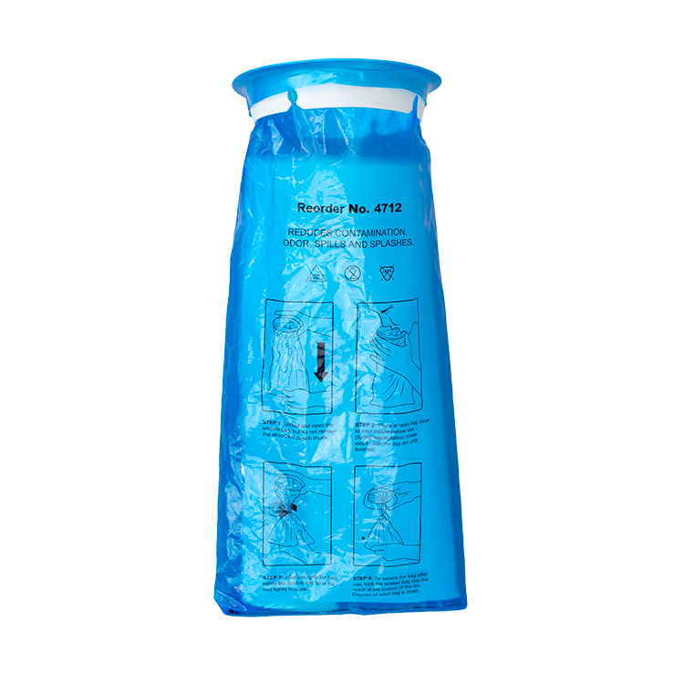 Emesis Bag w/ Absorbent pouch, Blue, 10/50/cs