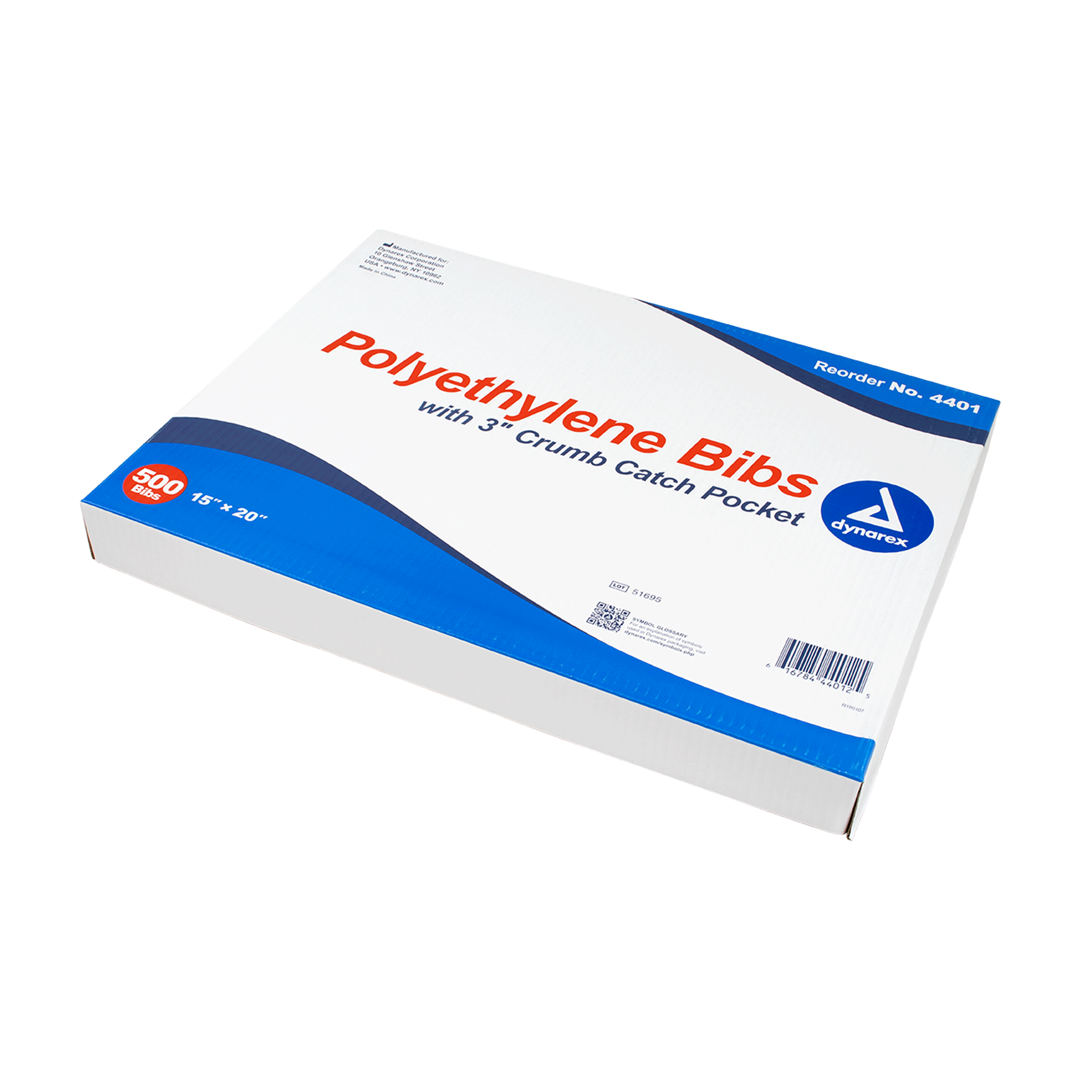 Polyethelene Bibs crumb catch