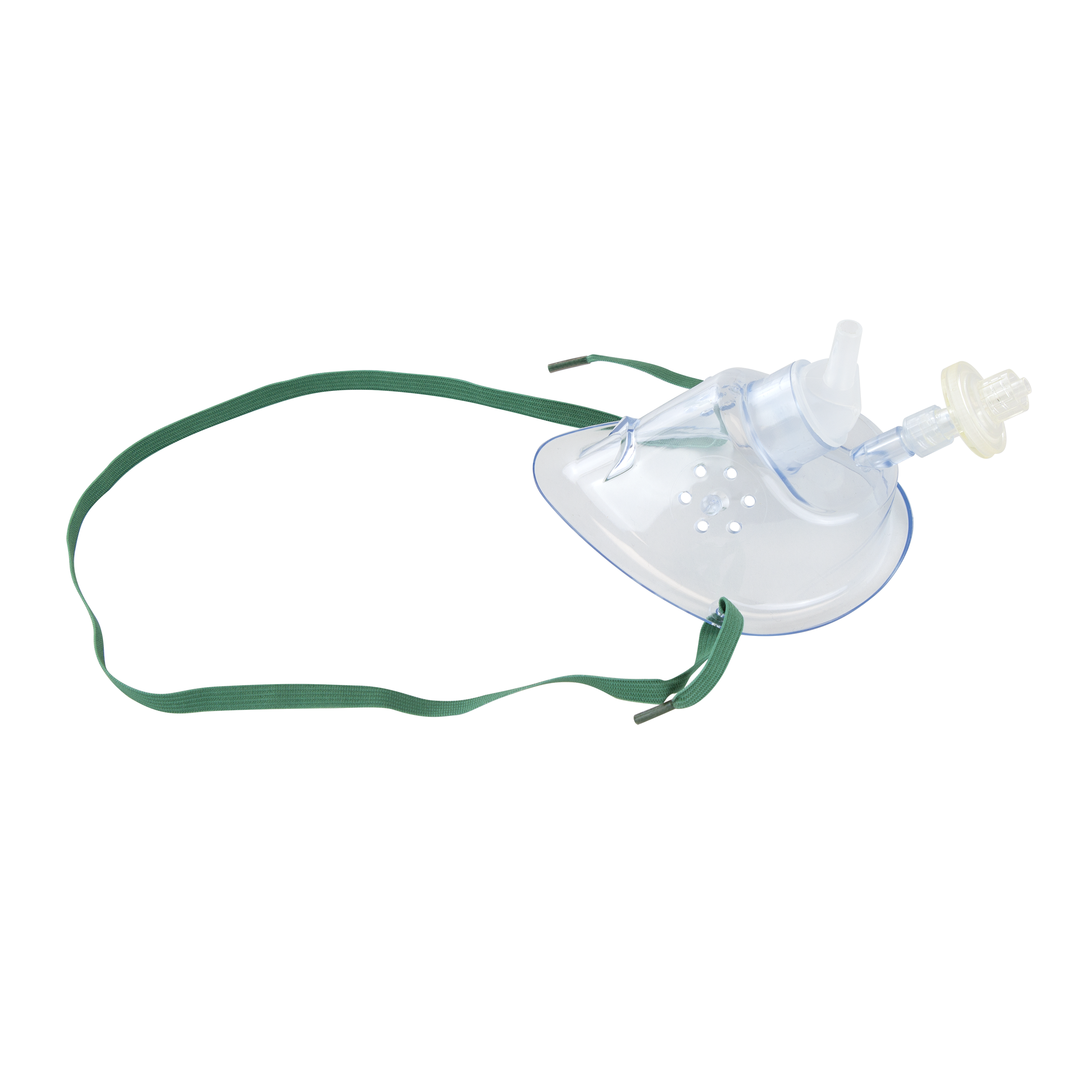 Oxygen C02 Elongated Mask w/ CO2 Sampling Line with Filter and Male/Male Connector, and 7ft Oxygen Tubing