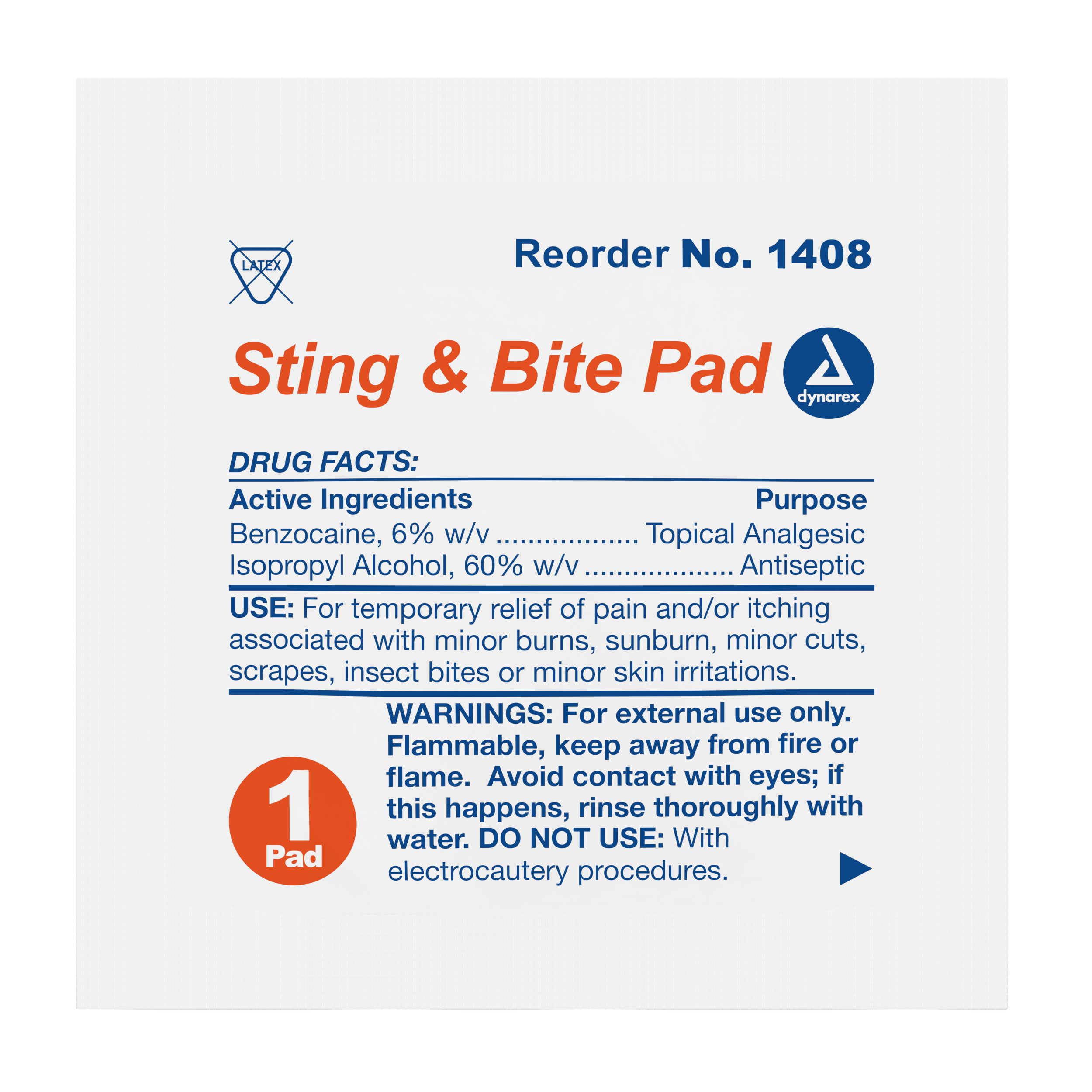 Sting & Bite Pad - 3000/cs