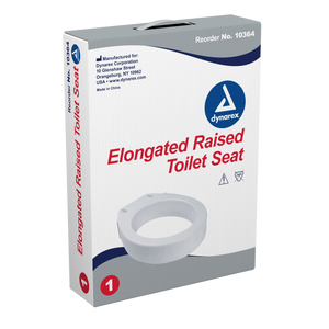 Elongated Raised Toilet Seat w/out Arms