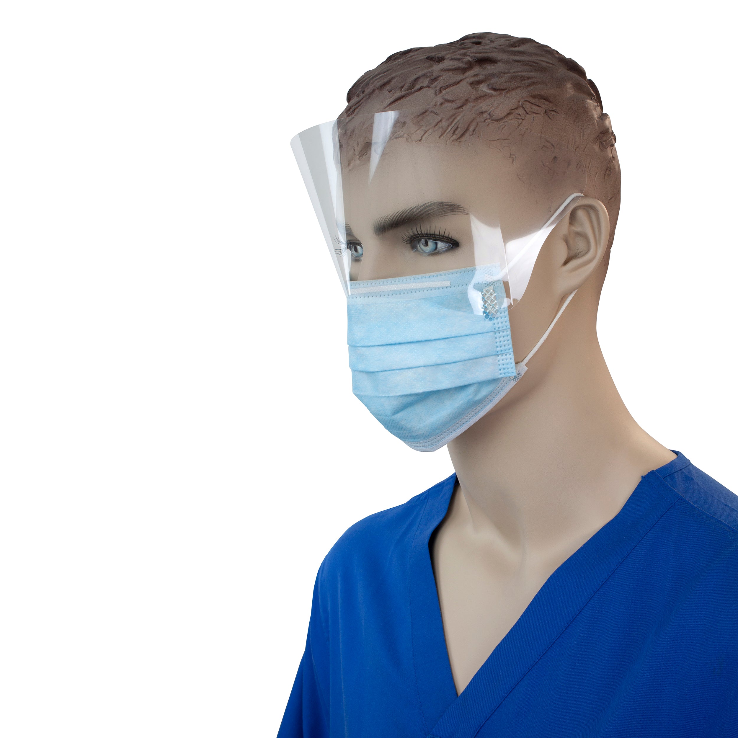 Procedure Face Mask with Ear Loop & Plastic Shield