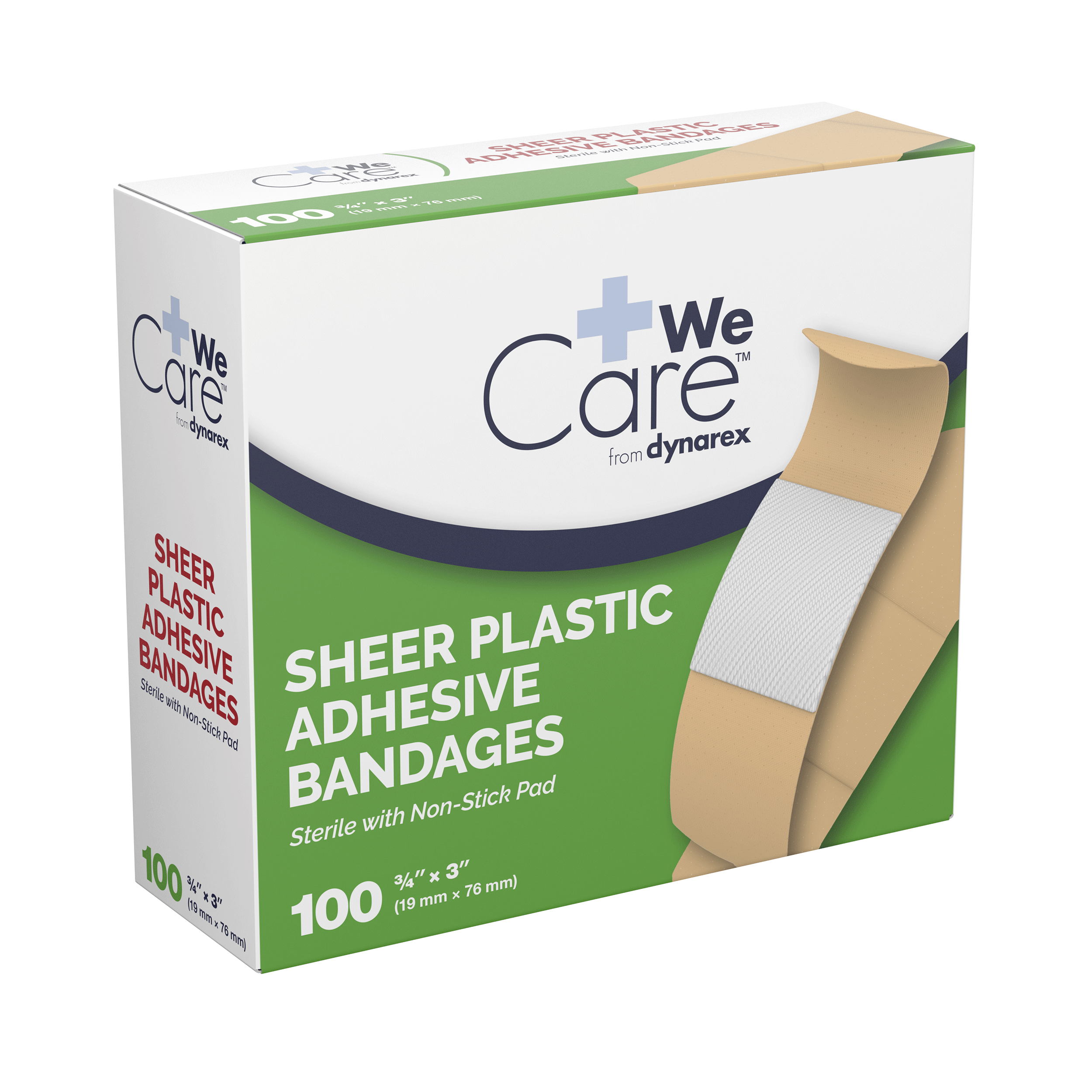 Sheer Plastic Adhesive Bandages - Sterile