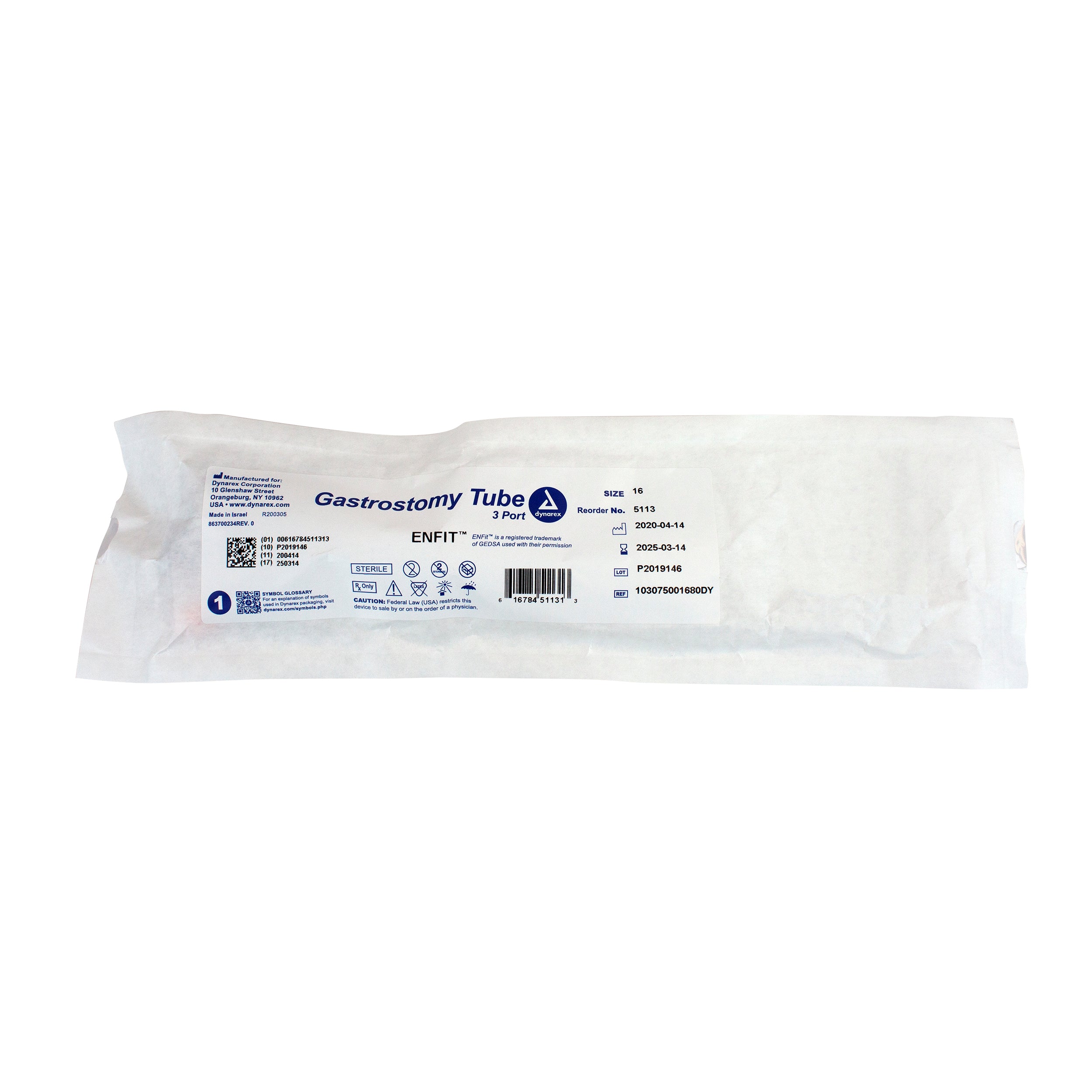 Gastrostomy Tube, 3 Port