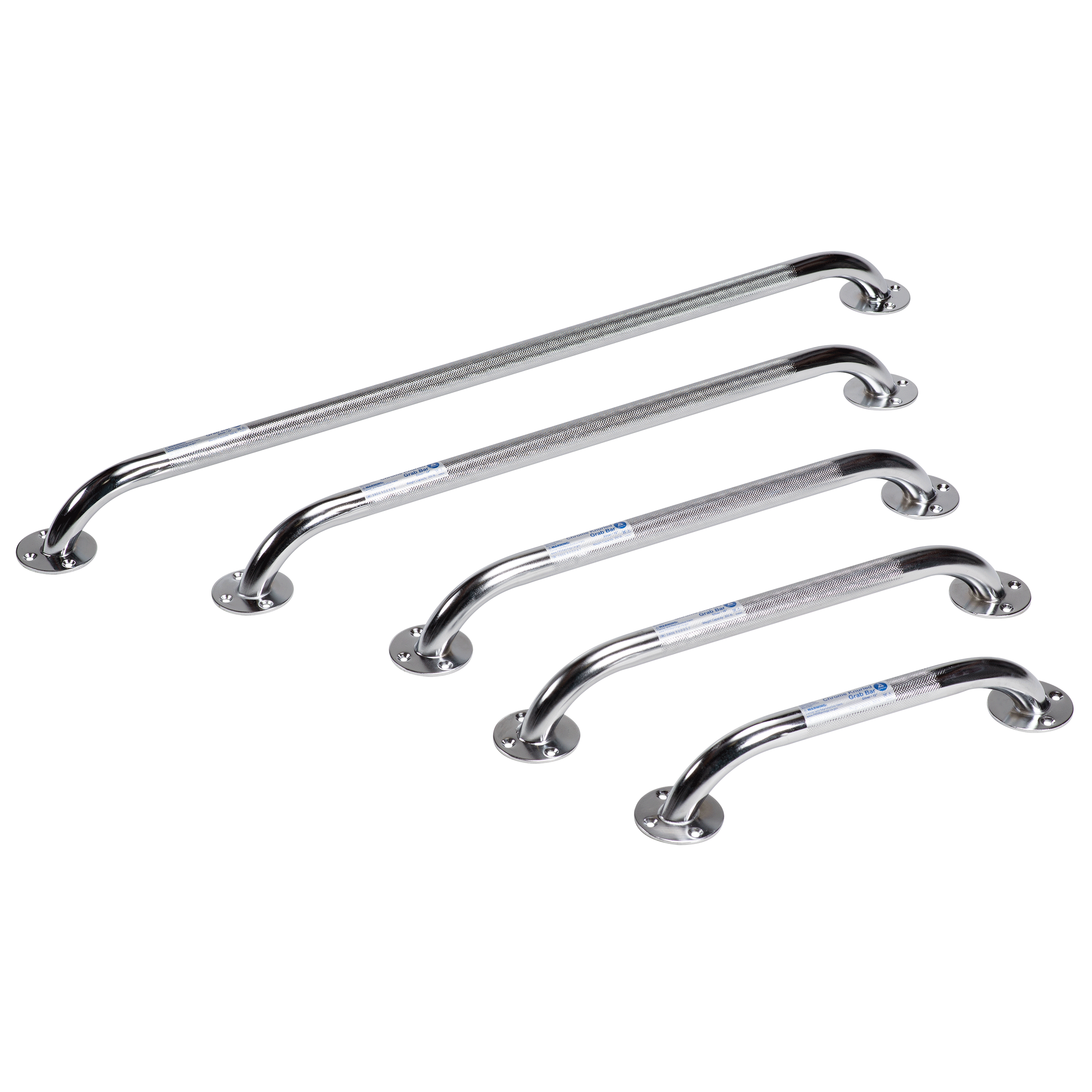 Chrome Knurled Grab Bar
