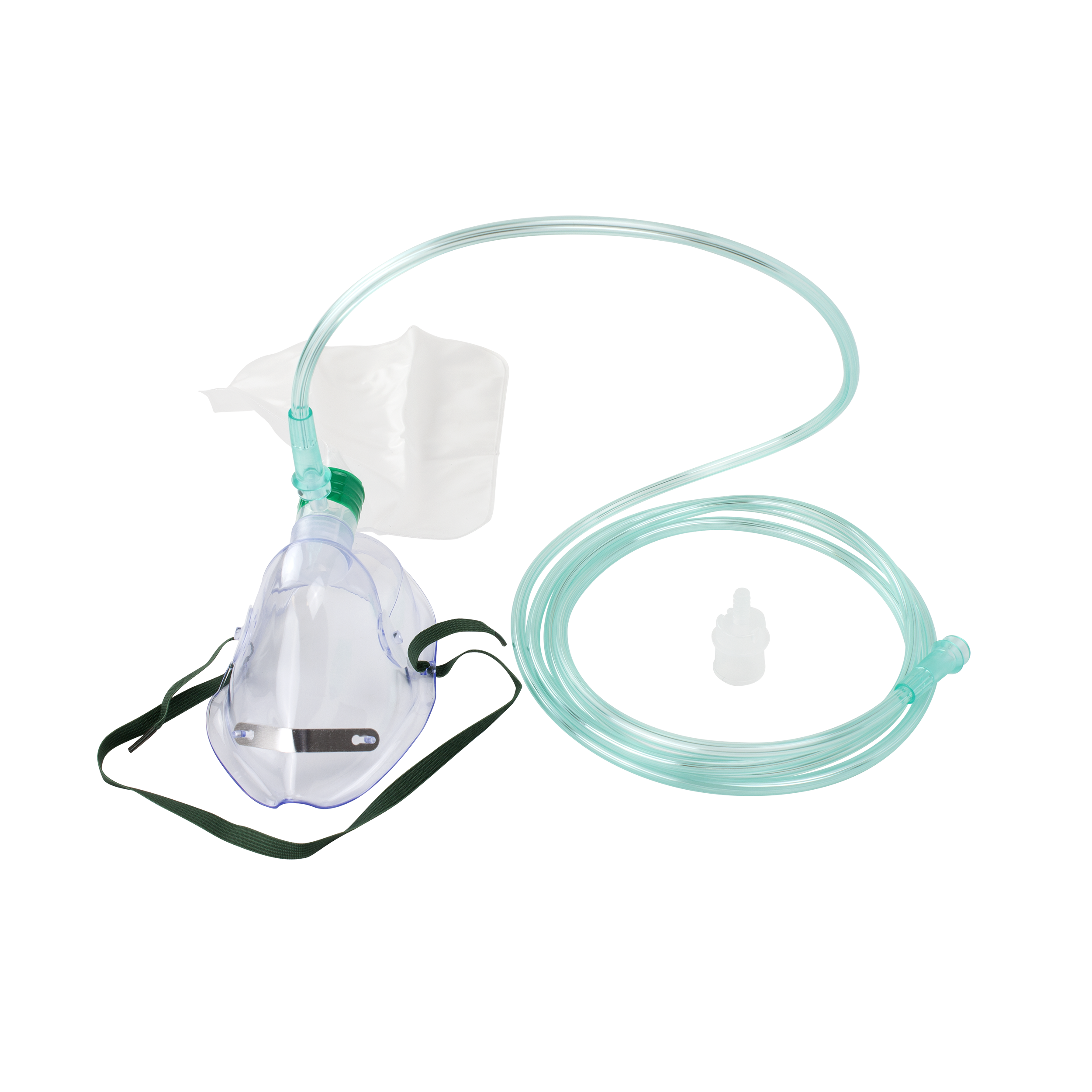 Non-Rebreather Elongated Mask w/ Safety Vent, 7ft. (2.1 m) Tubing with Standard Connector