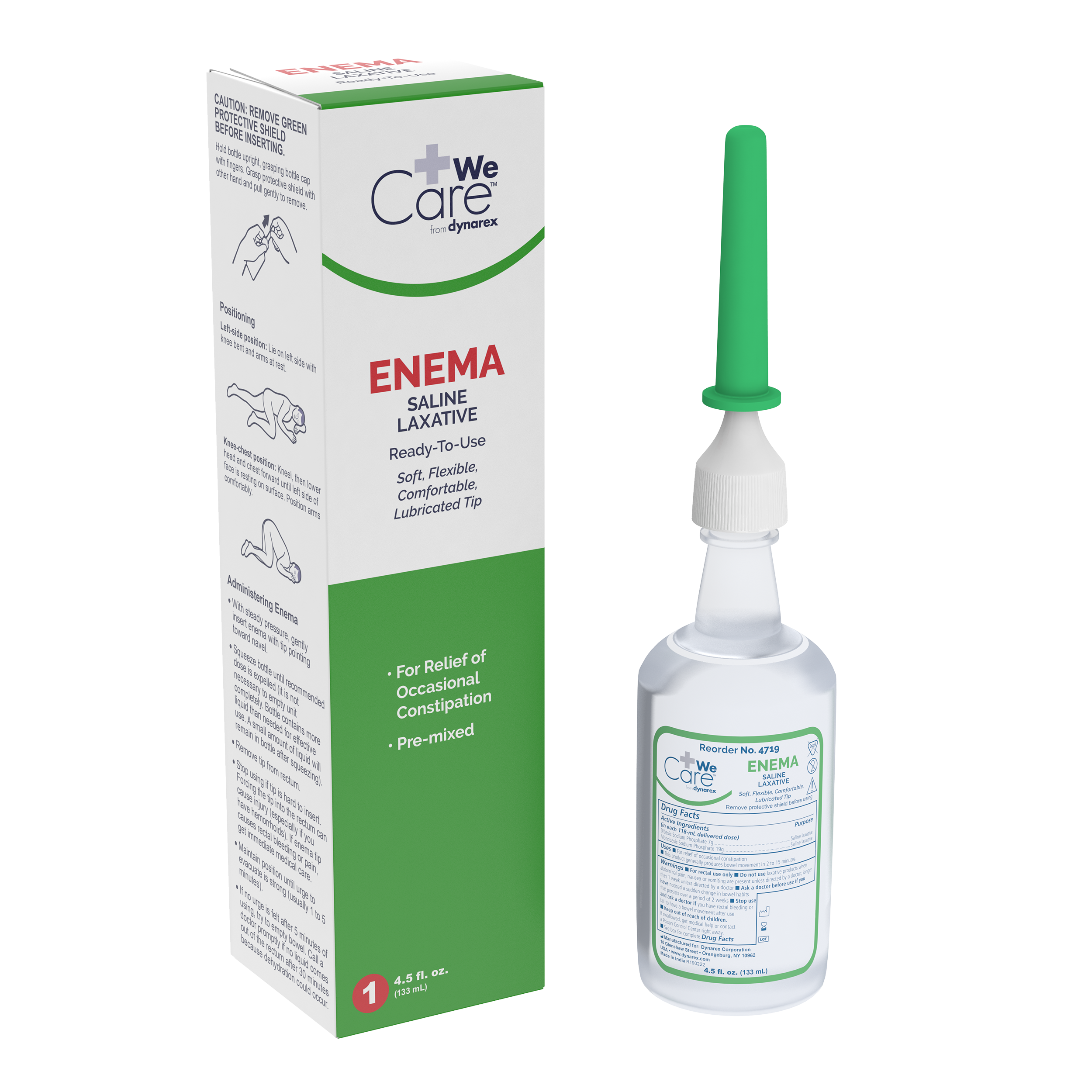 Enema Saline Laxative 4.5 oz – Disposable Relief Bottles, 48/Case ...