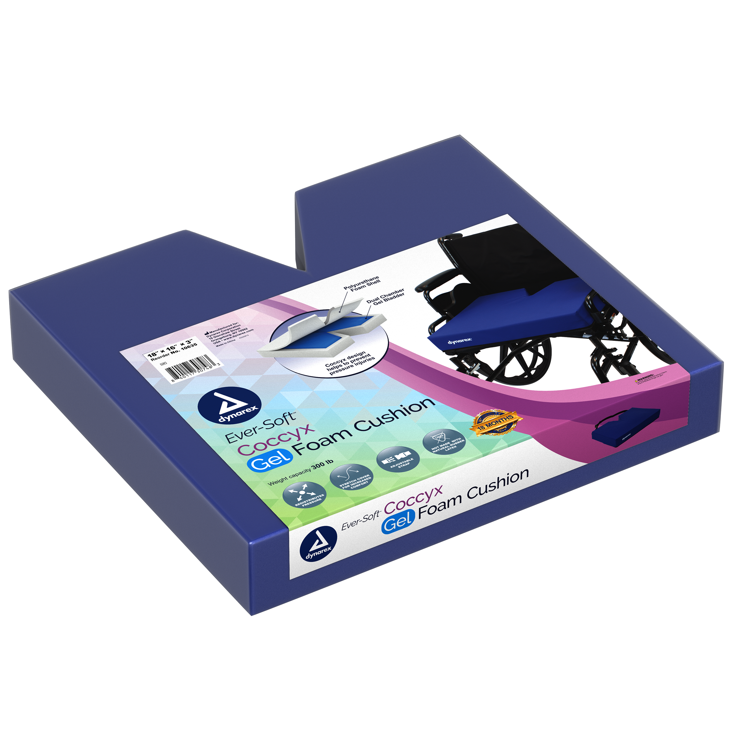 Ever-Soft Coccyx Gel-Foam Cushion