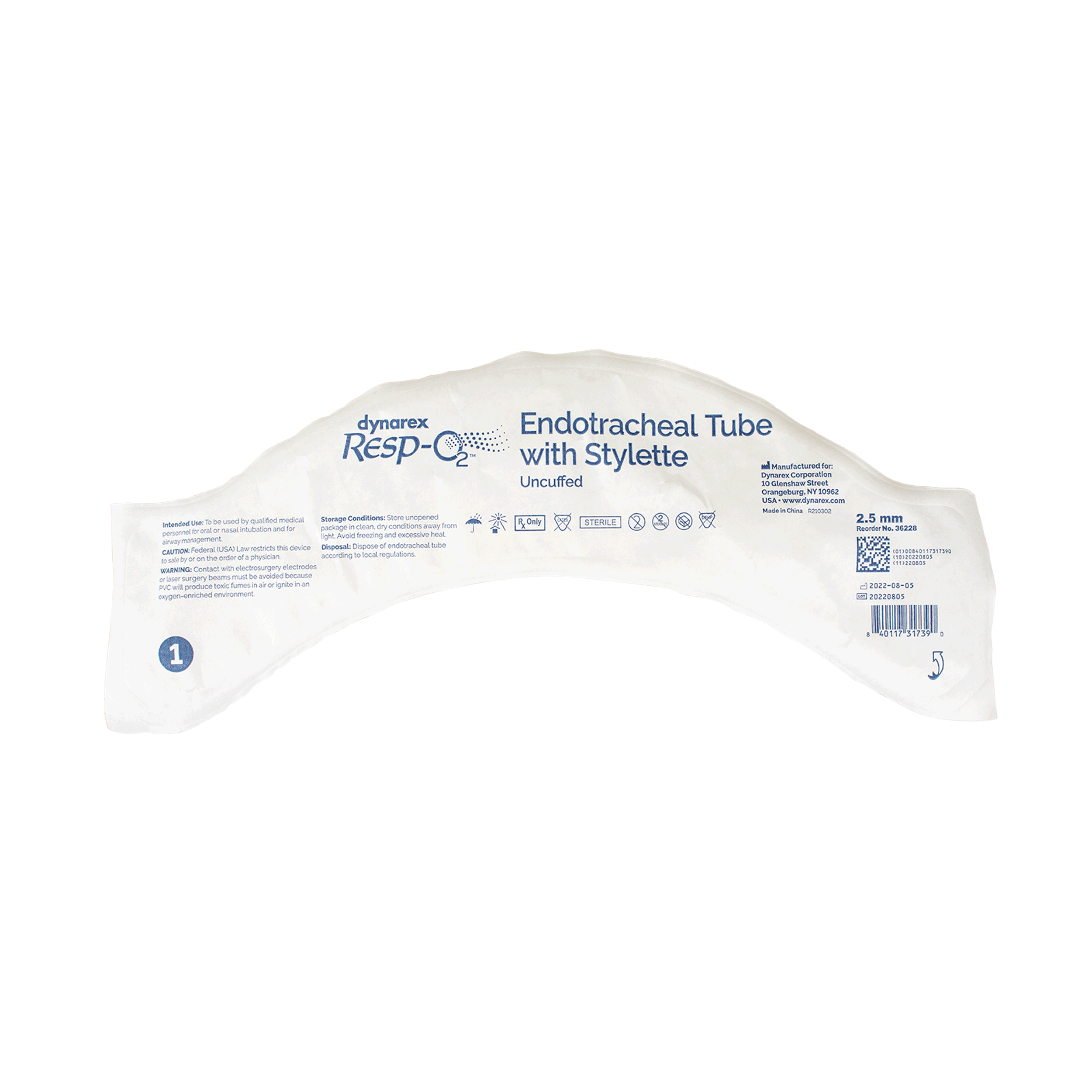 Endotracheal Tubes w/ Stylette - Uncuffed