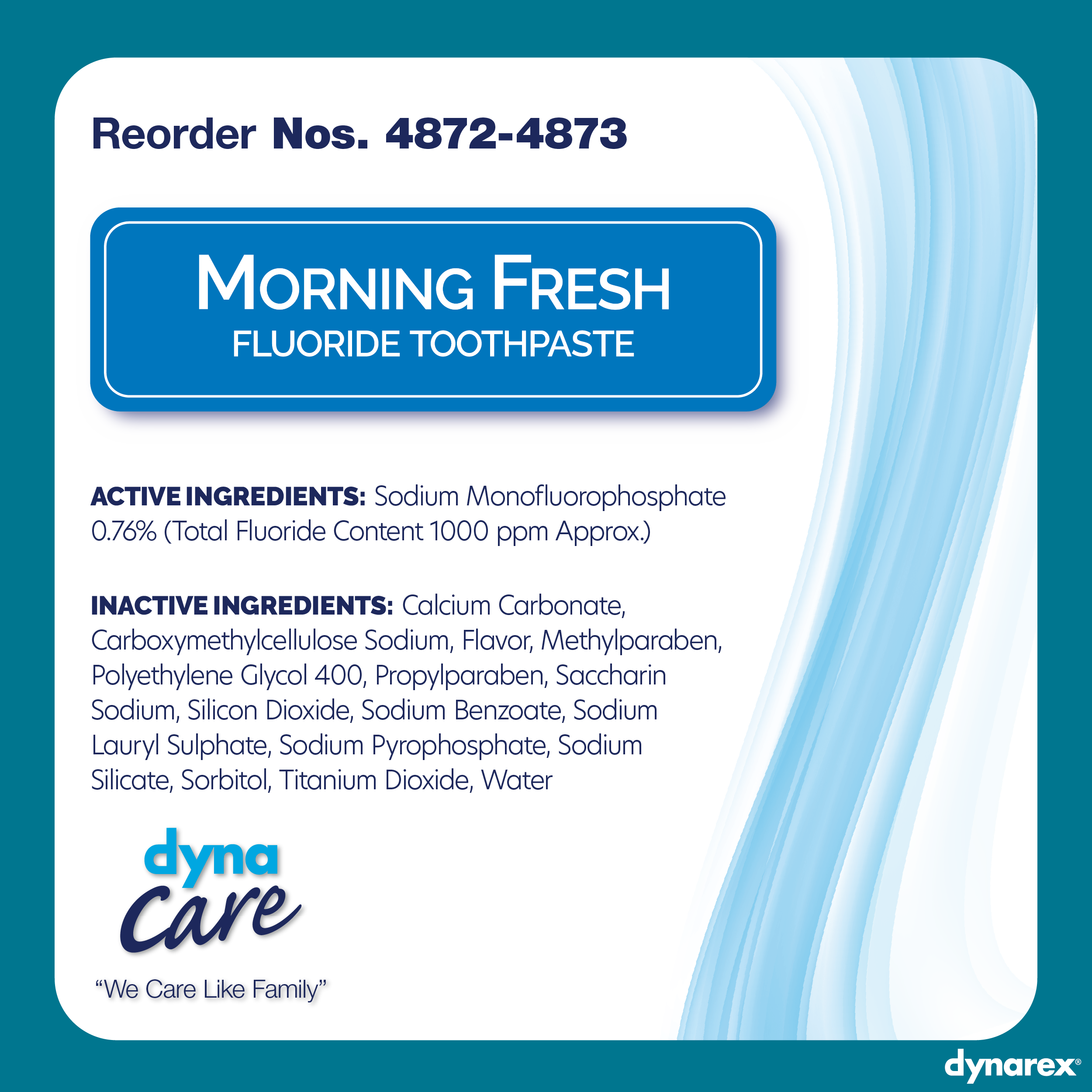 Morning Fresh Mint Toothpaste with Fluoride