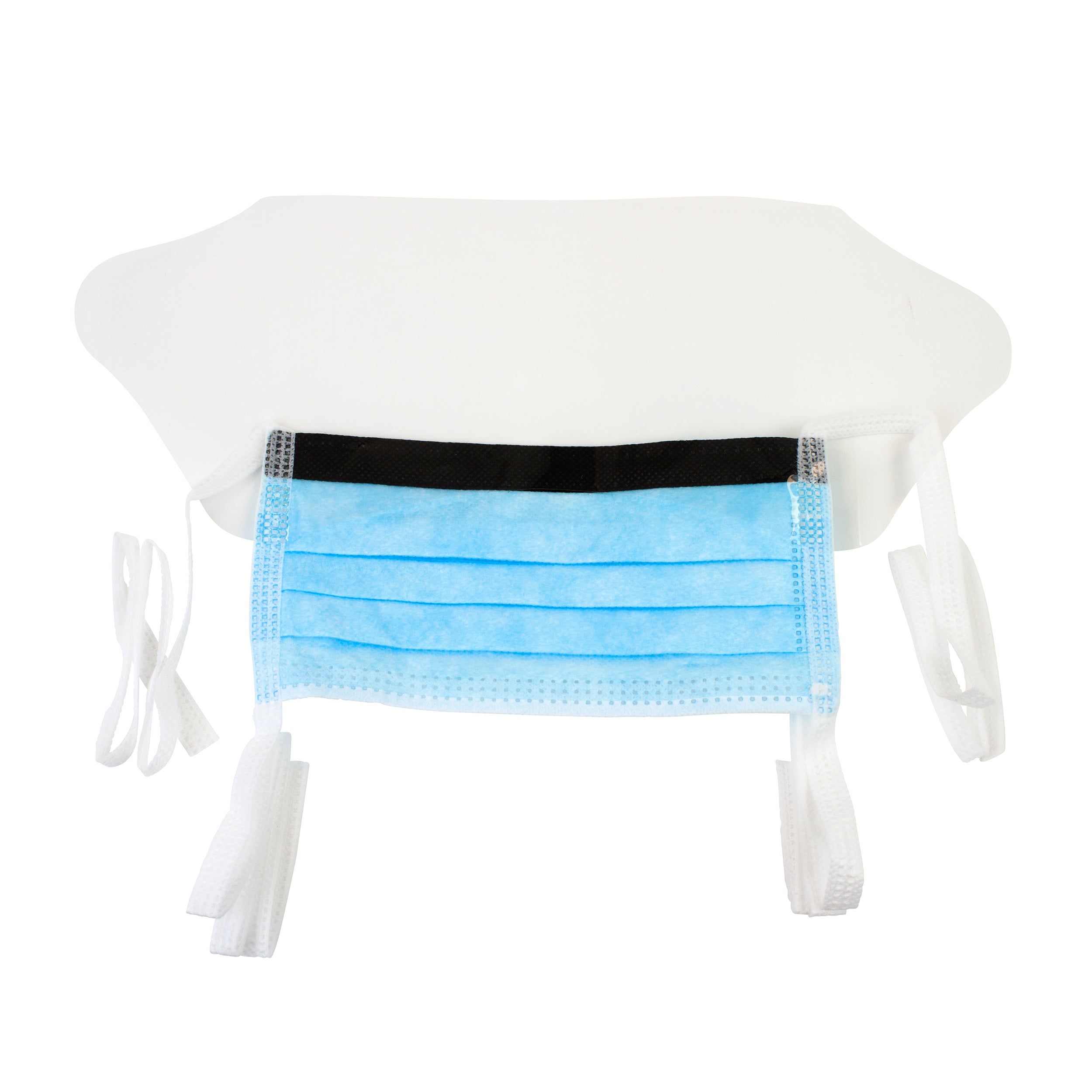 Surgical Face Mask with Ties & Plastic Shield