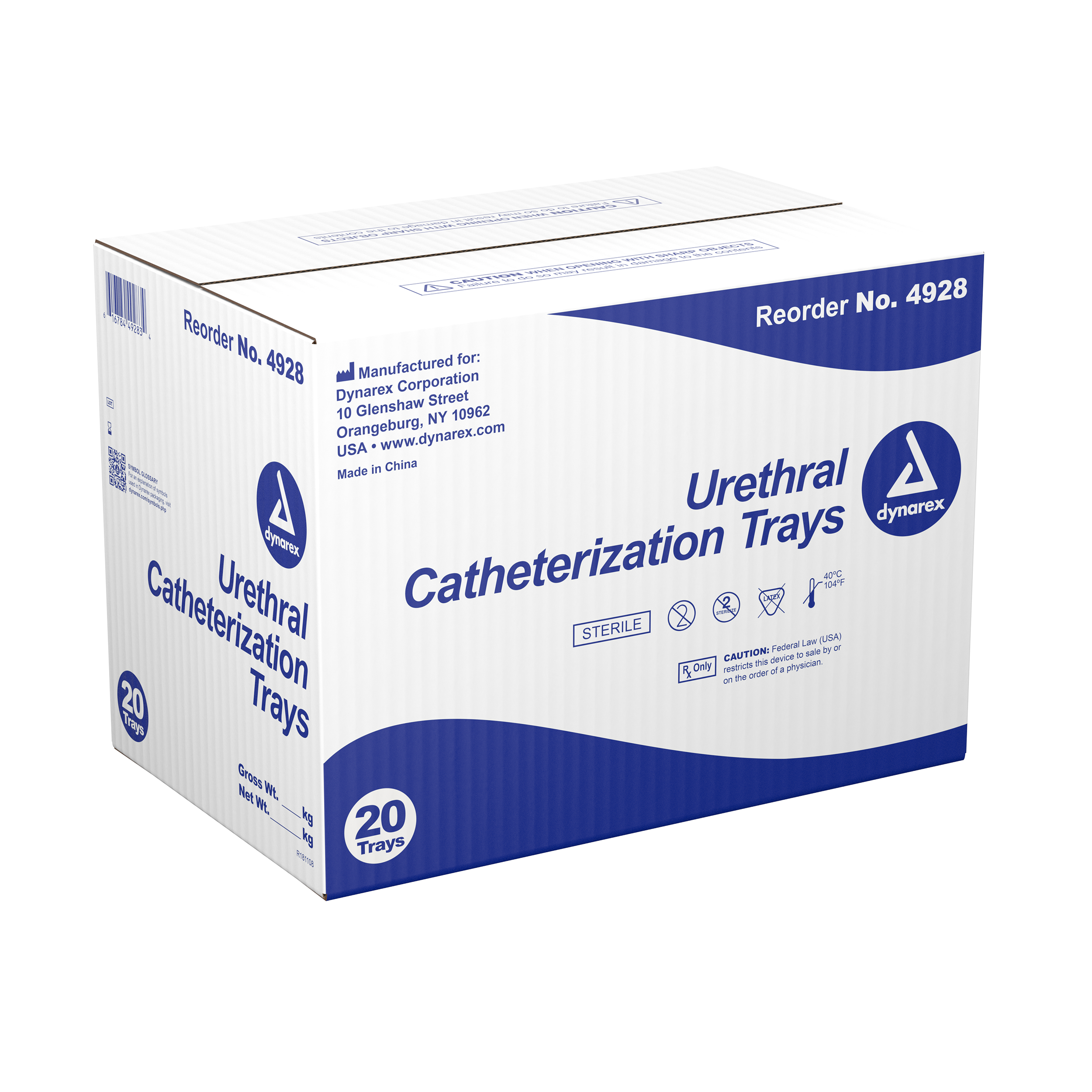 Urethral Intermittent Catheter Latex Free Tray
