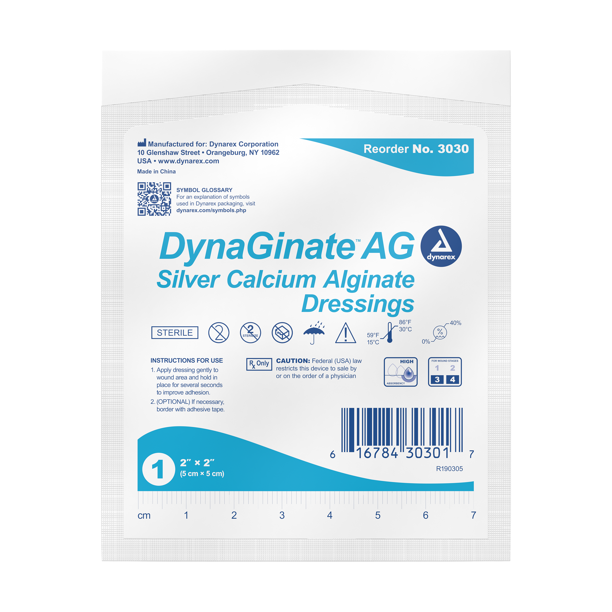 DynaGinate AG - Silver Calcium Alginate Dressing
