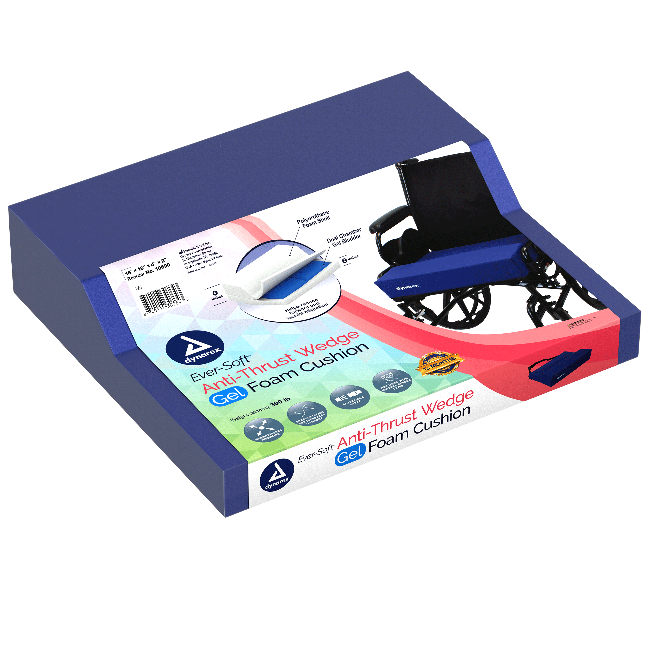 Anti Thrust Wedge Cushion Gel