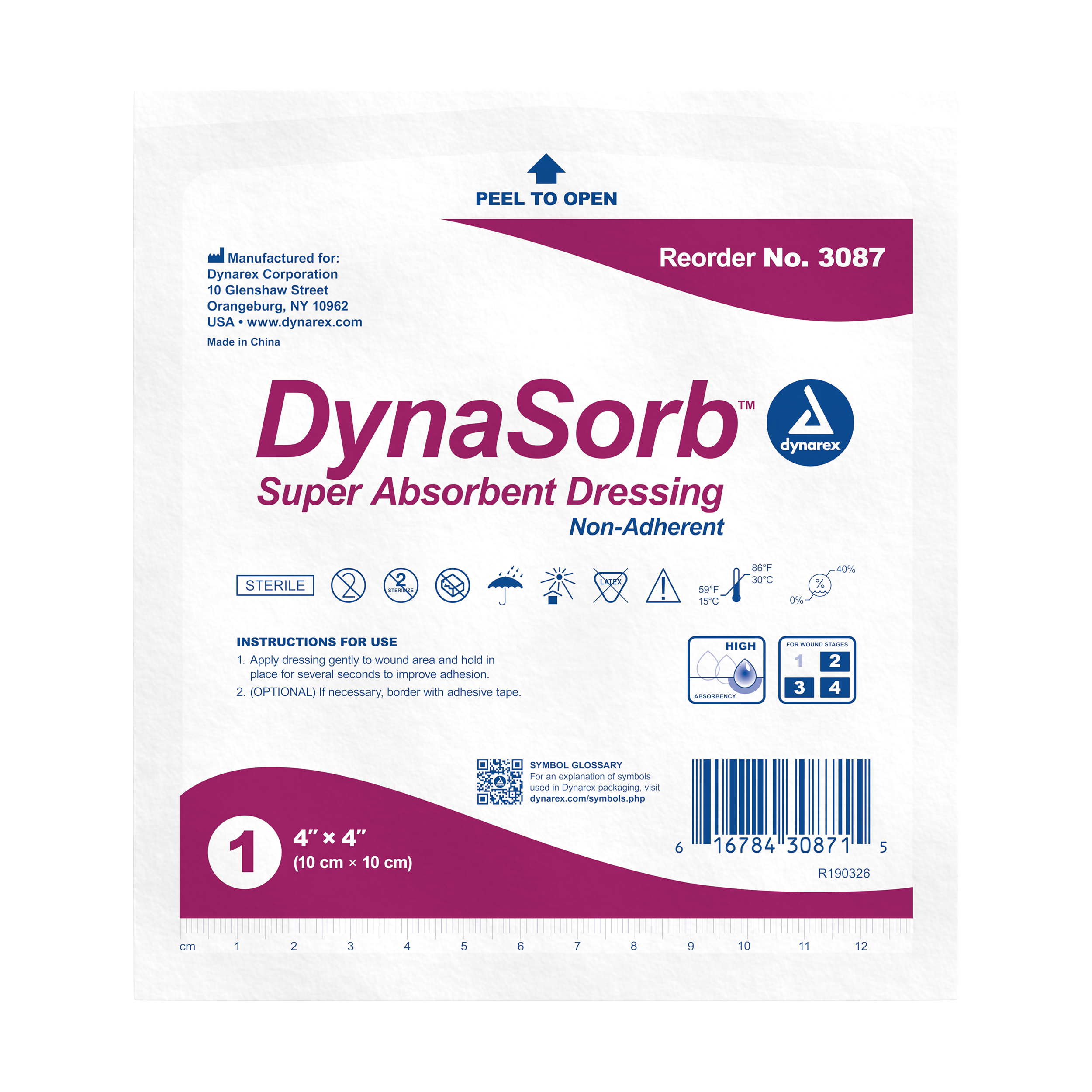 DynaSorb - Super Absorbent Dressing, Non-Adhering