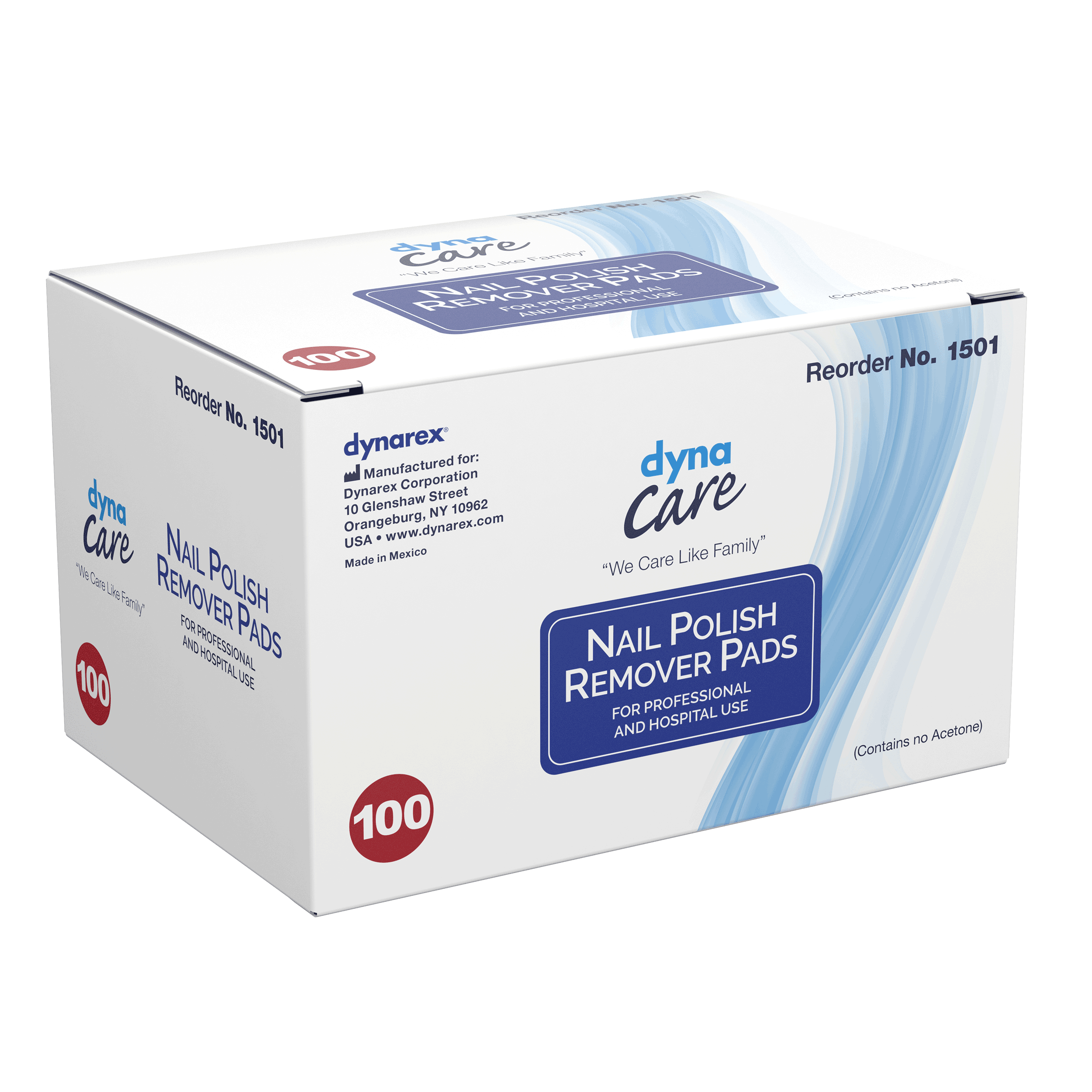Nail Polish Remover Pads, No Acetone,