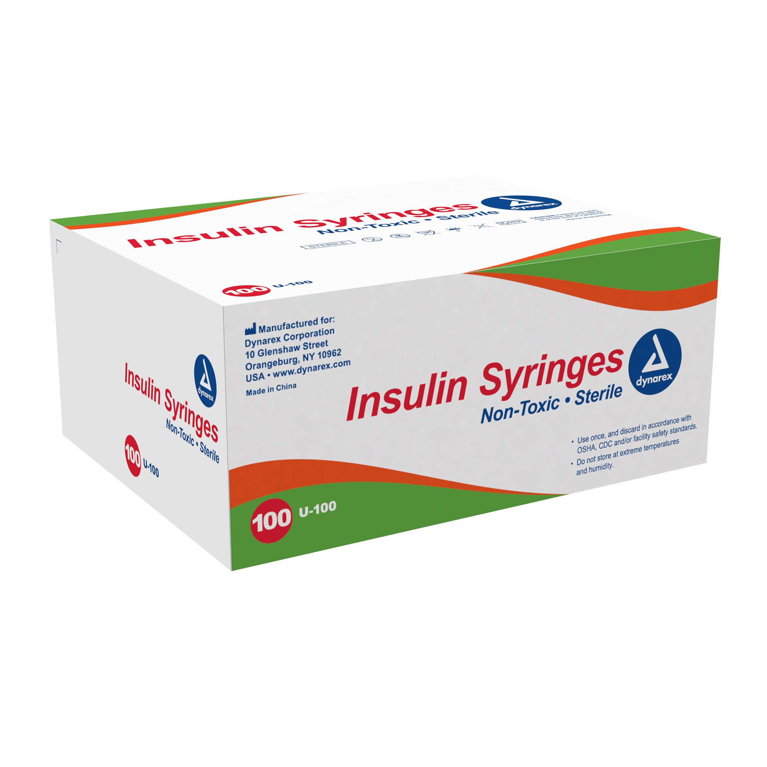 Insulin Syringe - Non-Toxic - Individual Wrapped