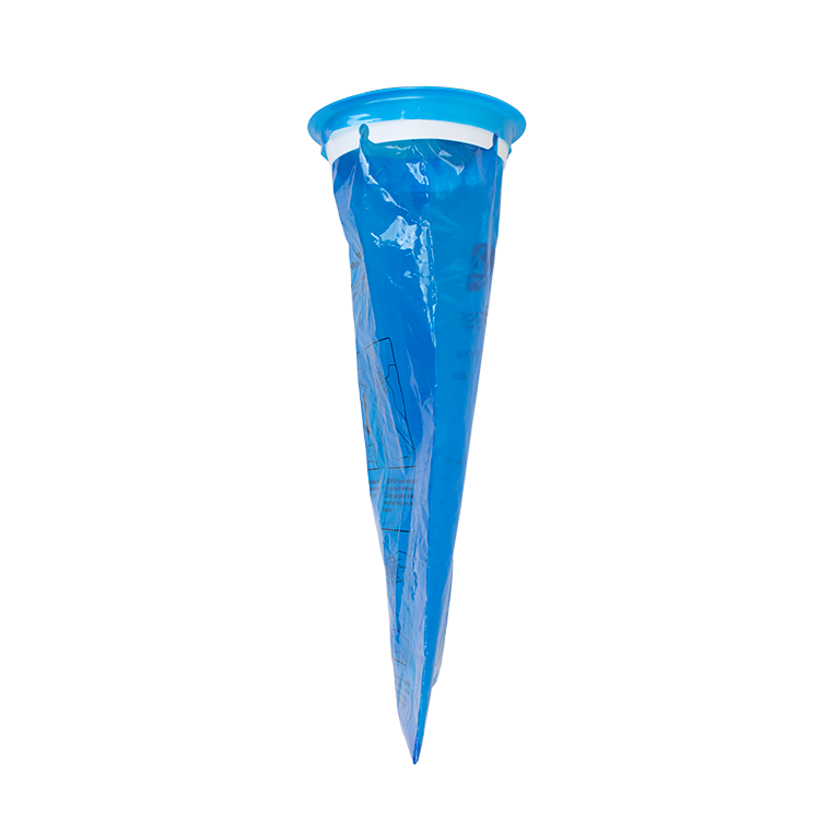 Emesis Bag w/ Absorbent pouch, Blue, 10/50/cs
