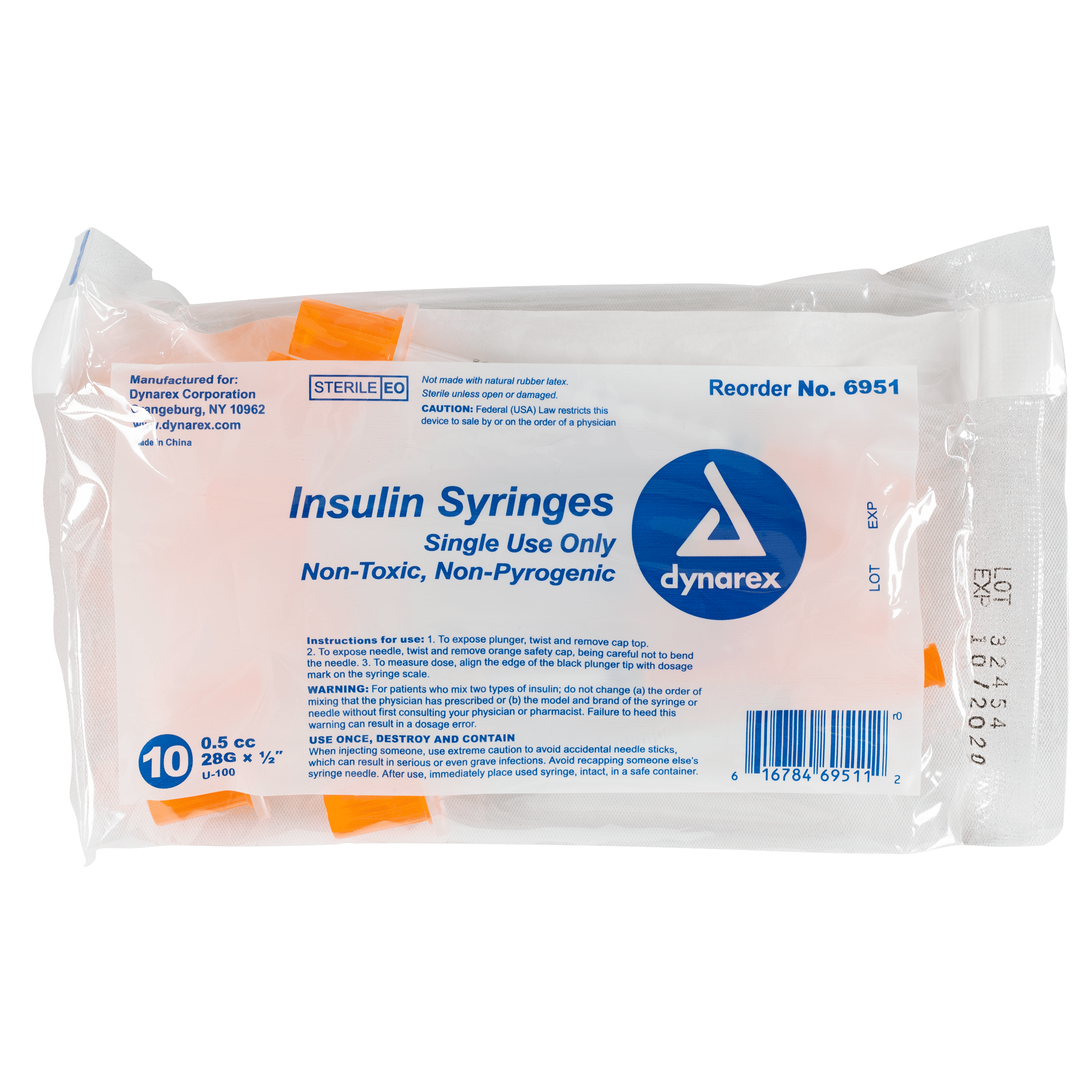 Insulin Syringe - Non-Toxic