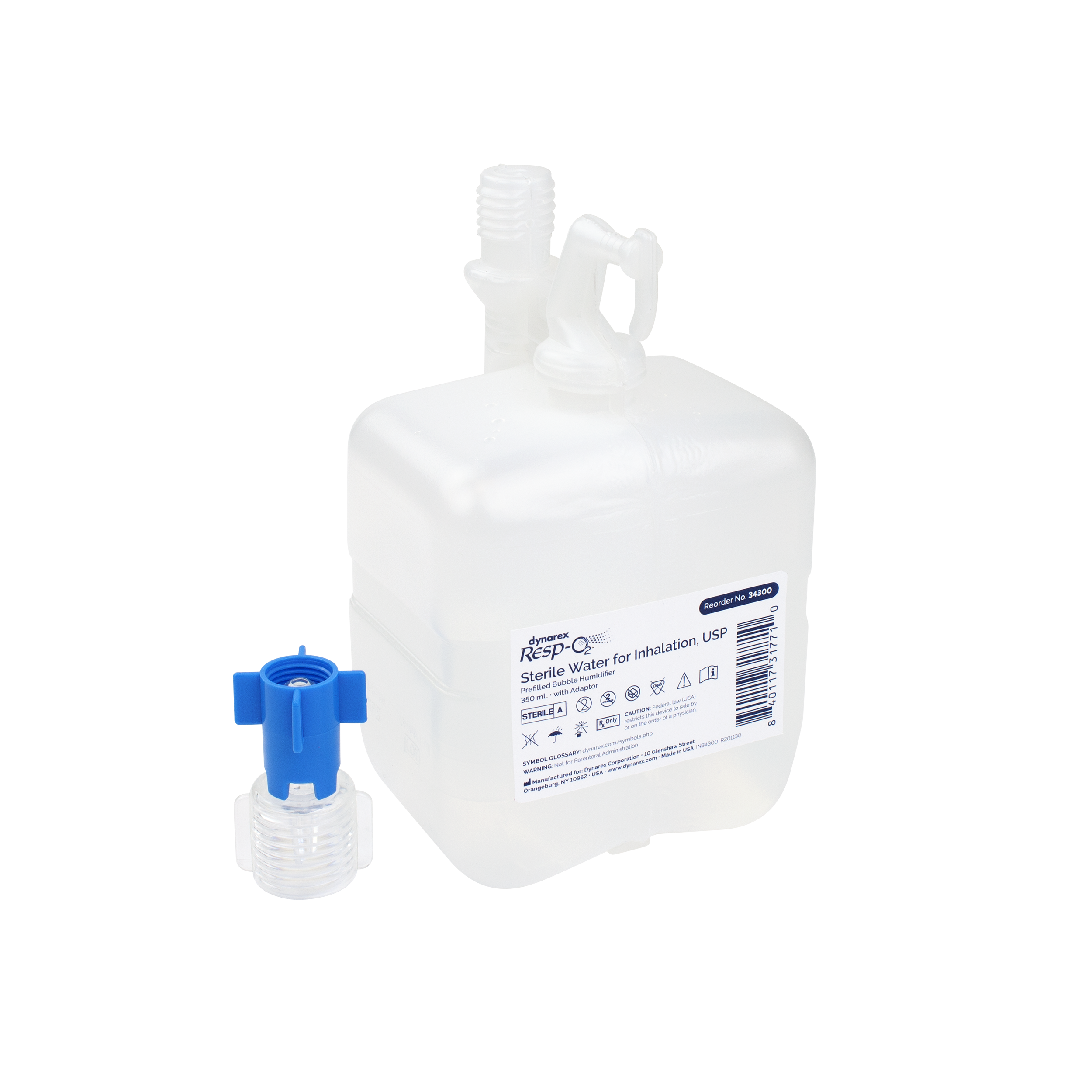 Sterile Water for Inhalation, USP, Prefilled Bubble Humidifier