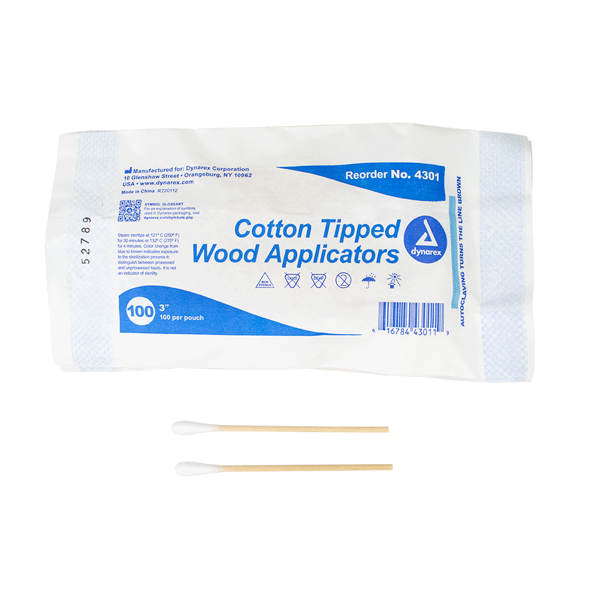 Cotton Tipped Wood Applicators - Non-Sterile,