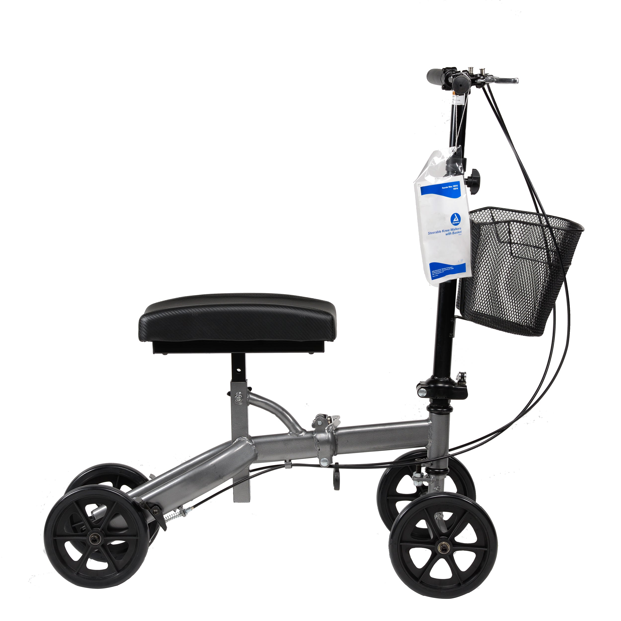 Steerable Knee Walker with Basket
