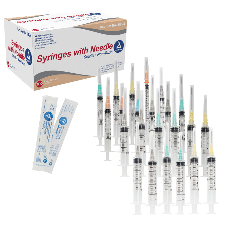 Syringe - Non-Safety with Needle - Luer slip
