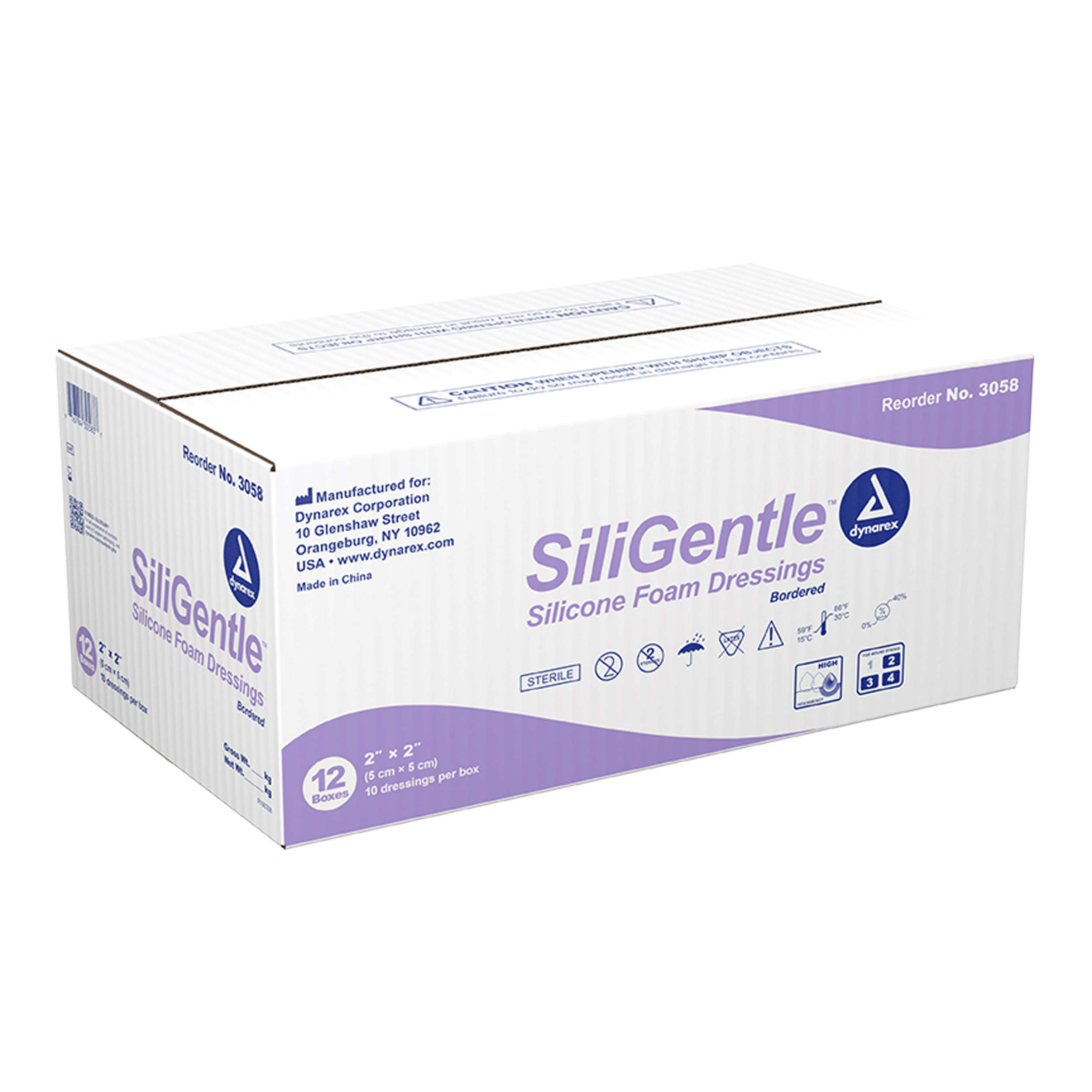 SiliGentle - Silicone Bordered Foam Dressing