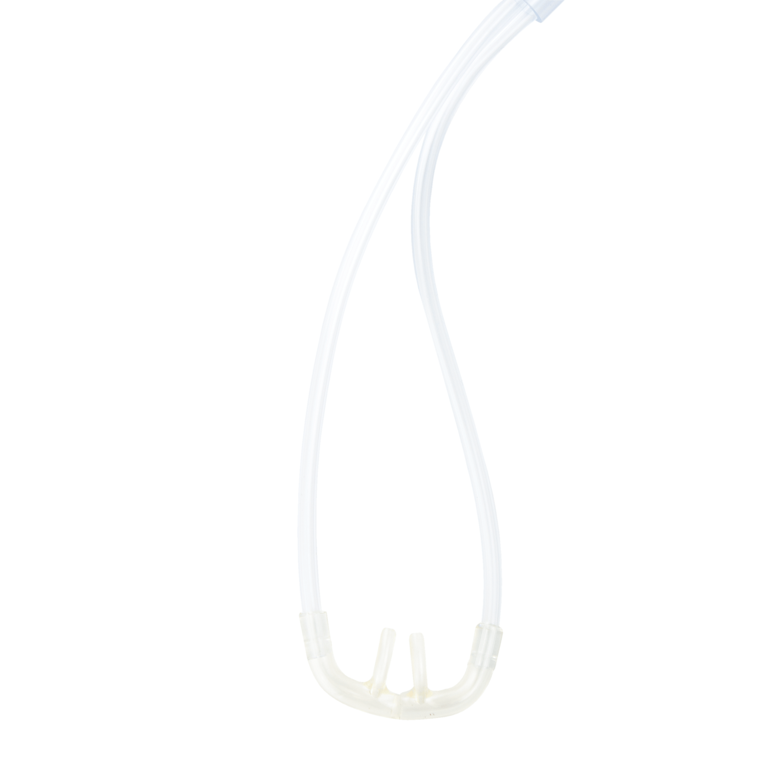 EtCO2 Nasal Sampling Cannula - 7ft (2.1m) Tubing w/ Male Luer Connector and Standard O2 Tubing Connector
